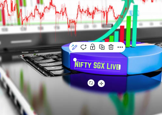 Live Nifty SGX futures data on a trading platform.